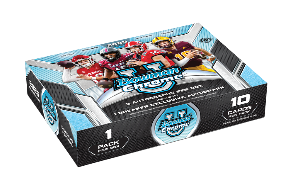 2025 Bowman Chrome University Football Breaker's Delight Box