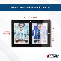 BCW - Magnetic 2-Card Holder - 35 PT. Black Border