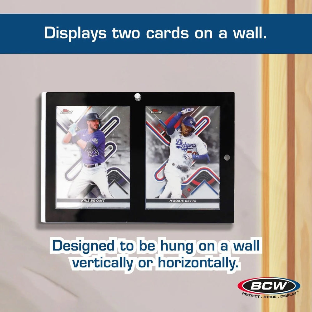 BCW - Magnetic 2-Card Holder - 35 PT. Black Border