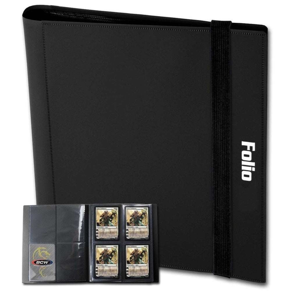 BCW SUPPLIES: PRO-FOLIO - 4-POCKET BLACK