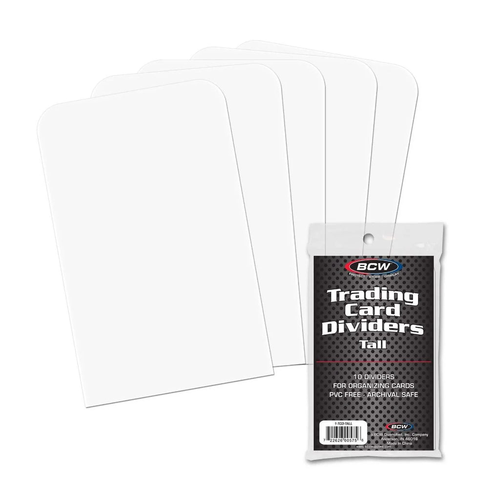 BCW - Tall Trading Card Dividers (10ct)