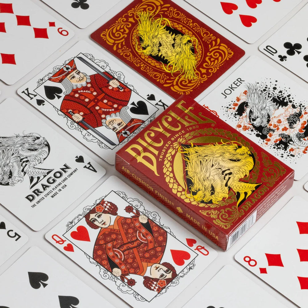 Bicycle Playing Cards: Dragon - Red