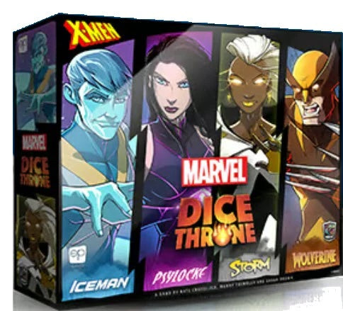 Marvel Dice Throne: X-Men Box #1 (Fighters - Iceman, Psylocke, Storm, and Wolverine)