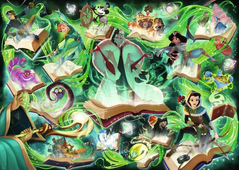 Puzzle - Disney Lorcana: Glimmers of the Realm - Emerald (1000 pcs)
