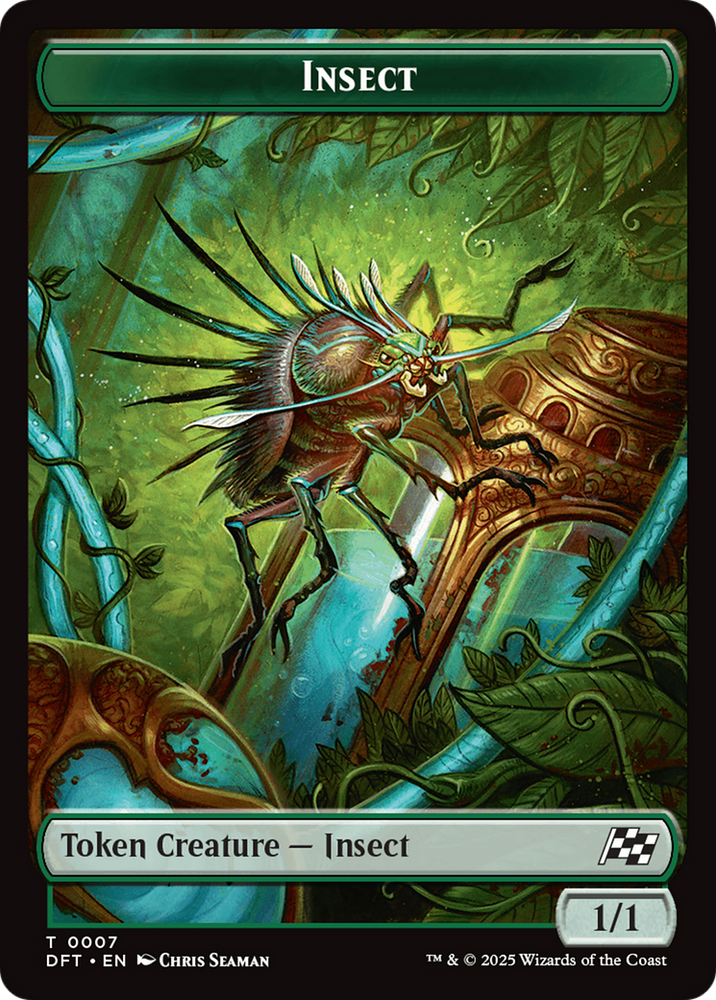 Insect // Elephant Double-Sided Token [Aetherdrift Tokens]