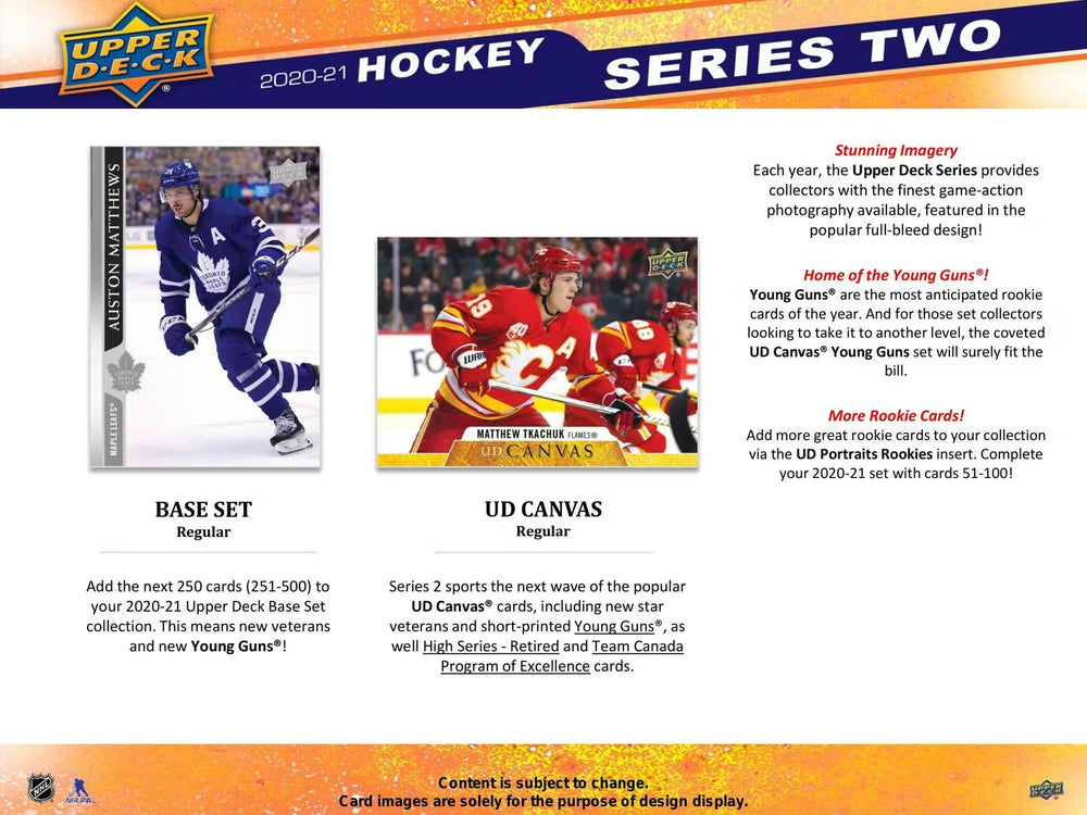 2020-21 Upper Deck Series 2 Hockey Retail Pack