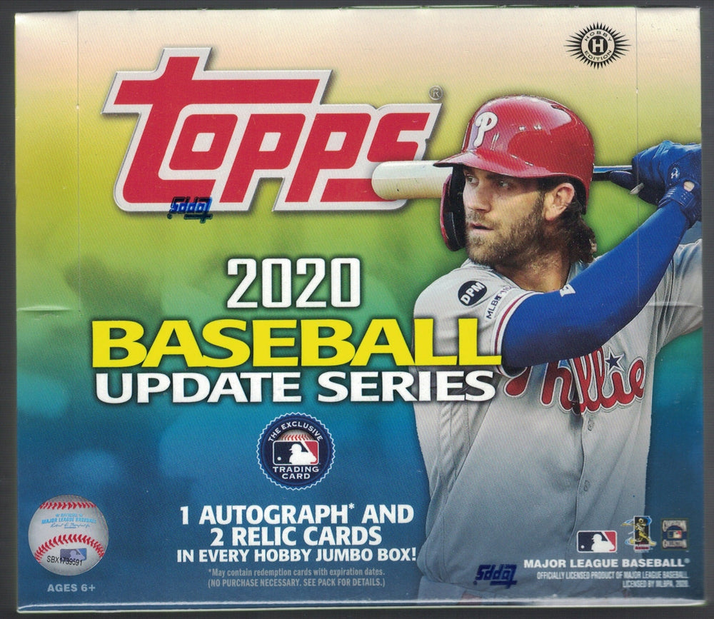 2020 Topps Updates Baseball Jumbo Hobby Box (10 packs)