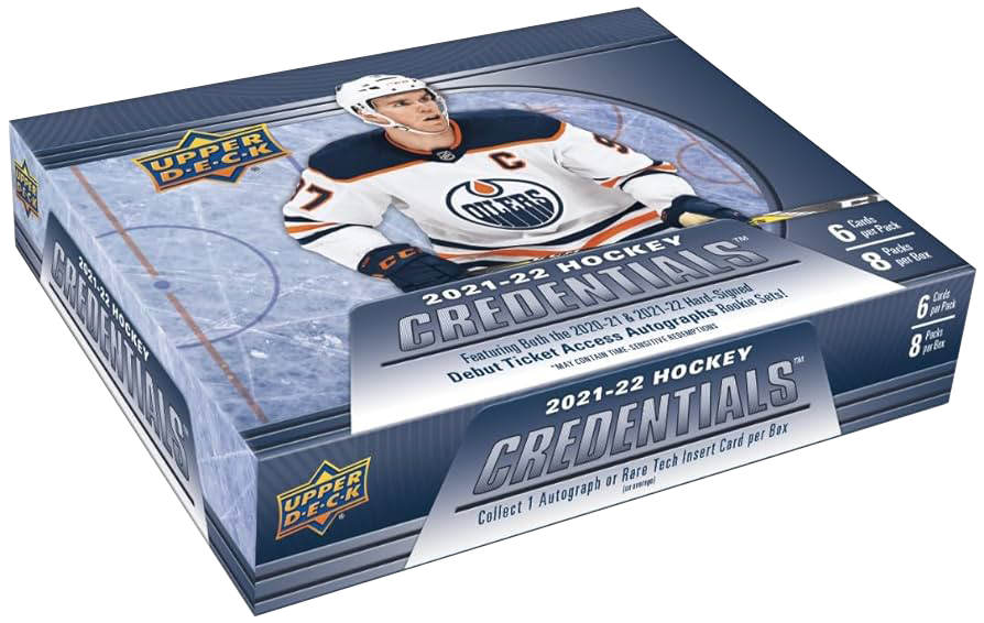 2021-22 Upper Deck Credentials Hockey Hobby Box