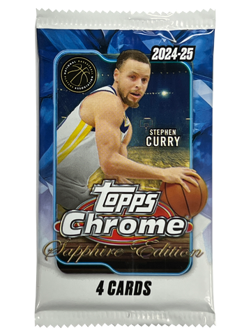 2024-25 Topps Chrome Sapphire Basketball Hobby Pack
