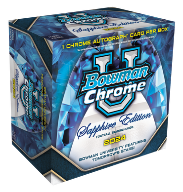 2024 Bowman Chrome University Sapphire Football Hobby Box