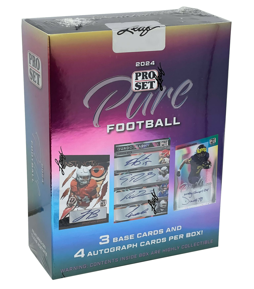 2024 Leaf Pro Set Pure Football Hobby Box