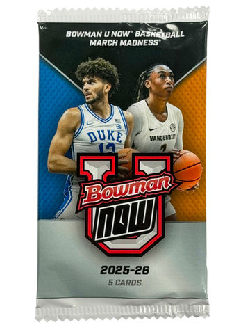 2025-26 Bowman U Now March Madness Basketball Hobby Pack