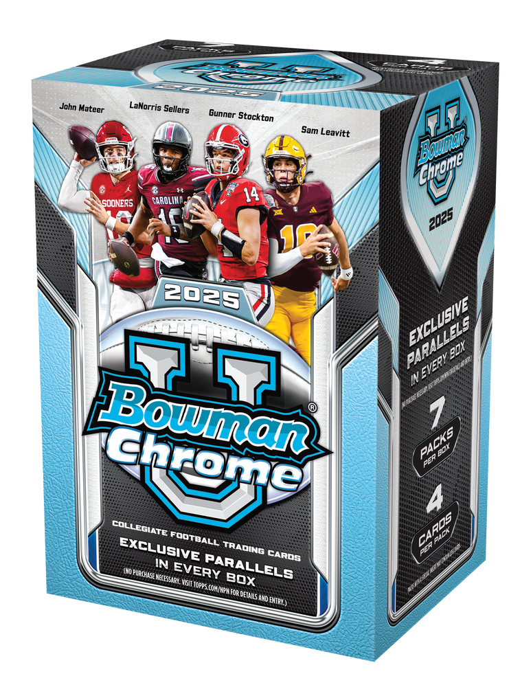 2025 Bowman Chrome University Football Value Blaster Box