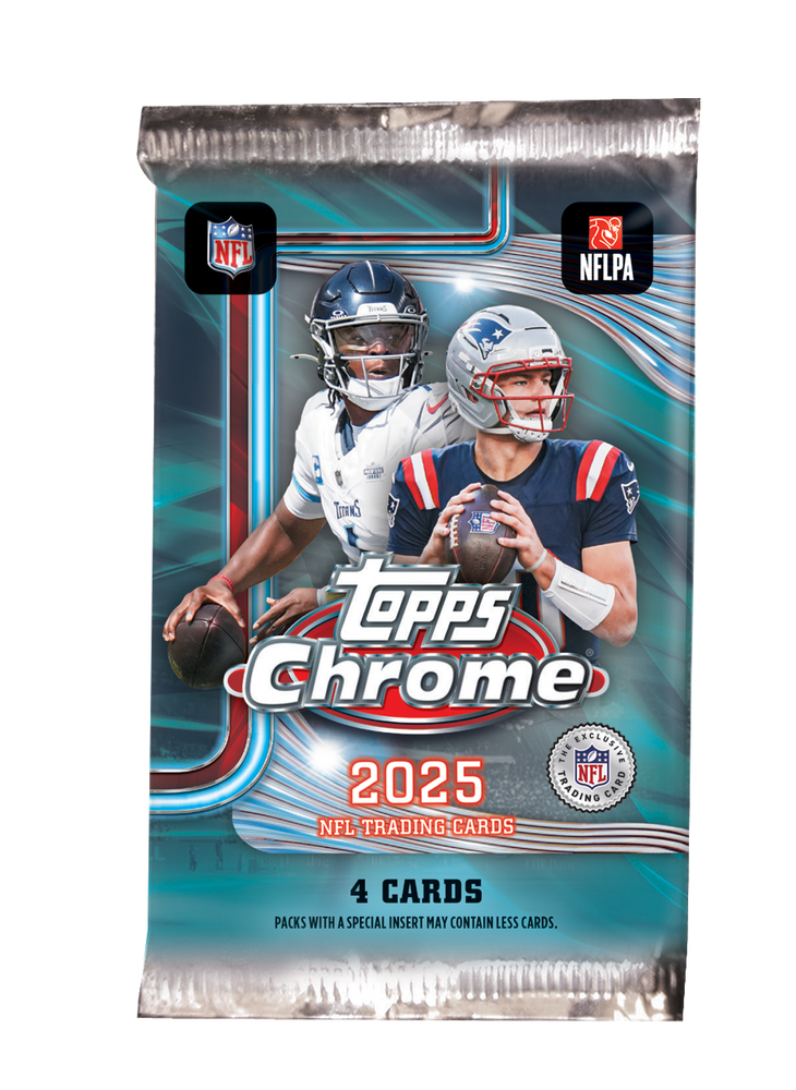 2025 Topps Chrome Football Blaster Pack