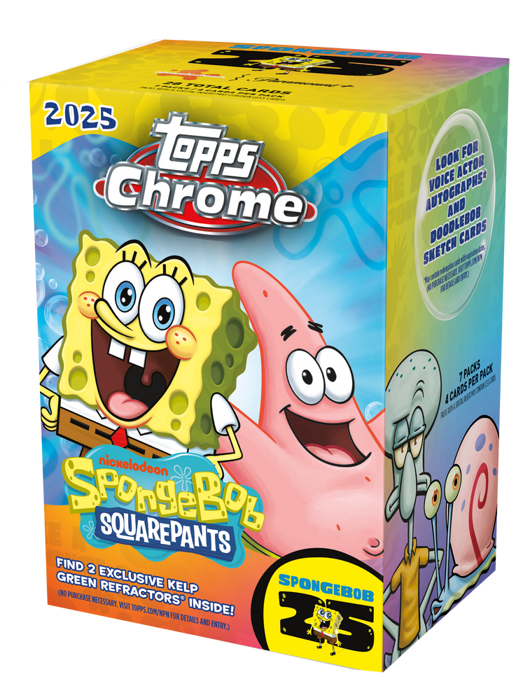 2025 Topps Chrome Spongebob Squarepants Blaster Box