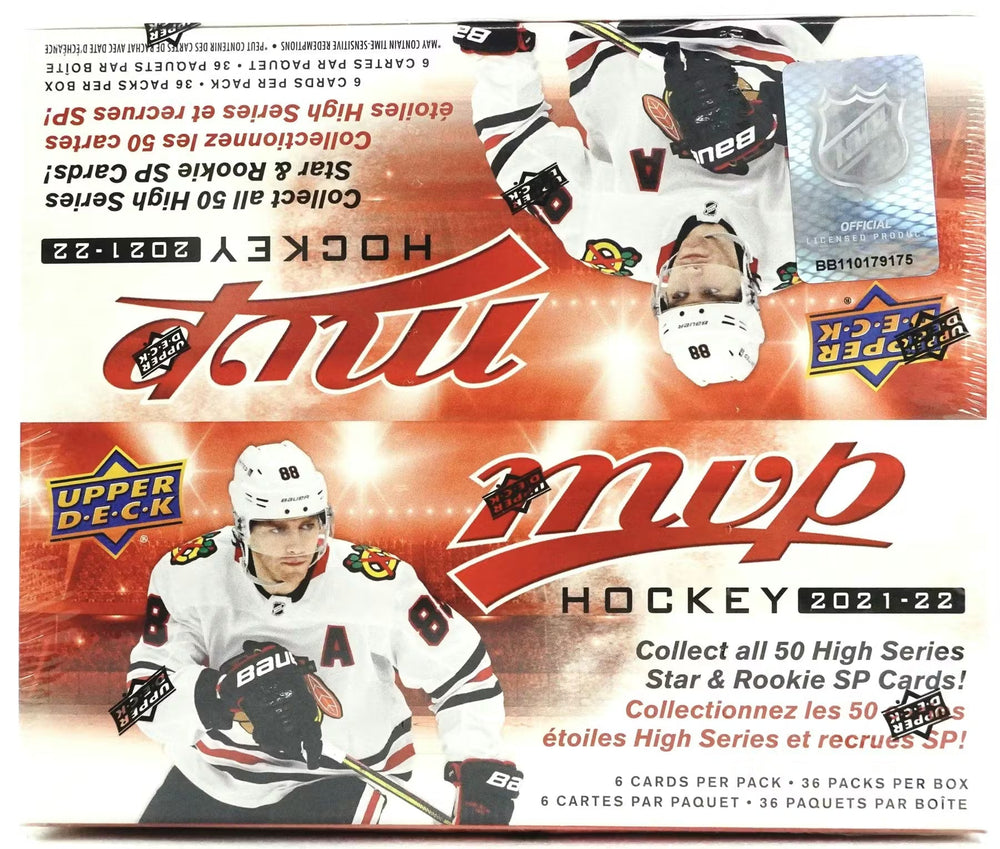 2021-22 Upper Deck MVP Hockey Retail Box