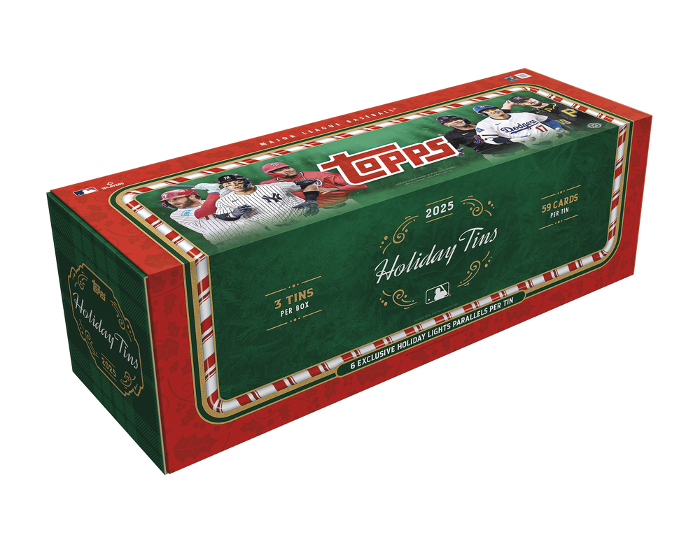 2025 Topps Baseball Hobby Holiday Tin Box