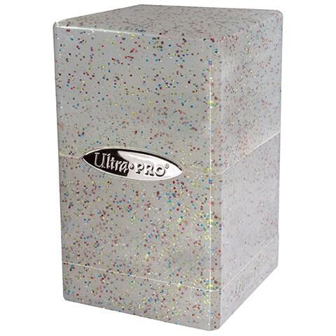 ULTRA PRO: SATIN TOWER DECK BOX: GLITTER (CLEAR)