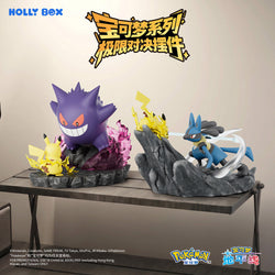 Pokémon Ultimate Duel Scene Statues – Pikachu vs Gengar / Pikachu vs Lucario