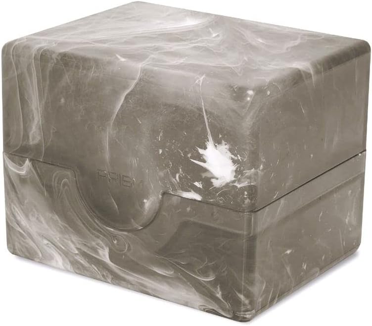 BCW SUPPLIES: SPECTRUM: MARBLE PRISM DECK CASE: MARBLE BLACK