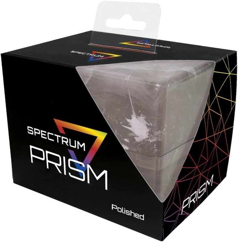 BCW SUPPLIES: SPECTRUM: MARBLE PRISM DECK CASE: MARBLE BLACK