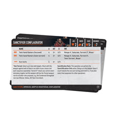 Warhammer 40k: Kill Team - Sanctifiers Datacards