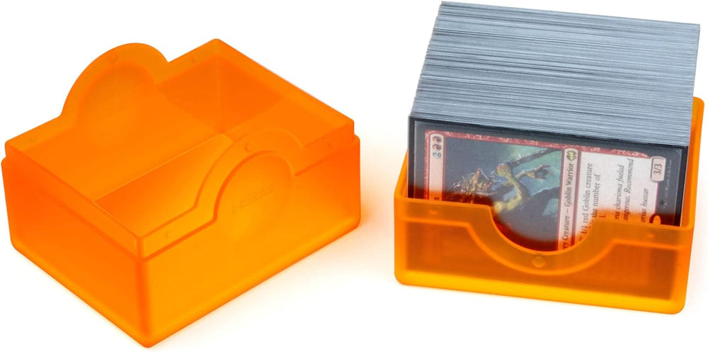 BCW SUPPLIES: SPECTRUM: PRISM DECK CASE: SUNSET ORANGE