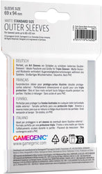 GAMEGENIC: OUTER SLEEVES MATTE STANDARD SIZE (50CT)