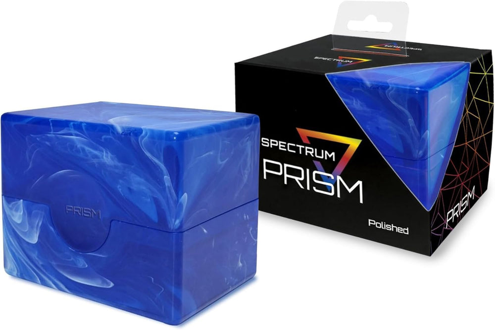 BCW SUPPLIES: SPECTRUM: MARBLE PRISM DECK CASE: APATITE BLUE
