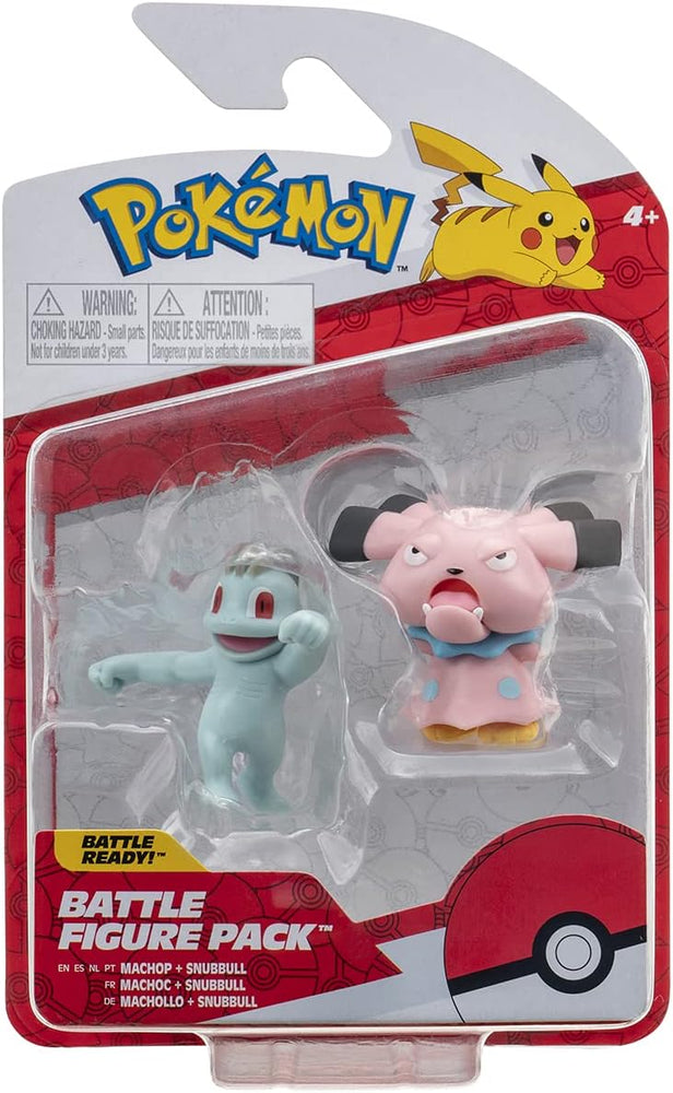 Pokemon Battle Figure Pack - Machop & Snubbull