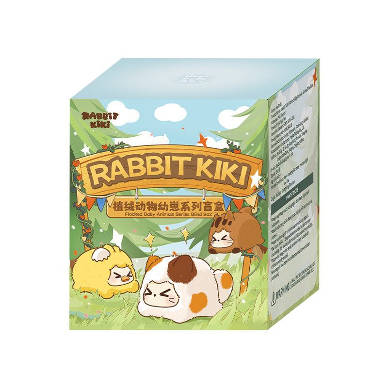 RABBIT KIKI Flocked Baby Animals Series Blind Box