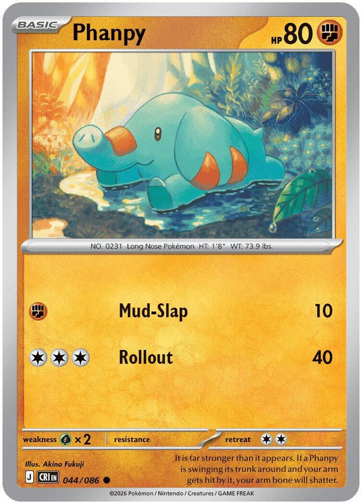 Phanpy (044/086) [Mega Evolution: Chaos Rising]