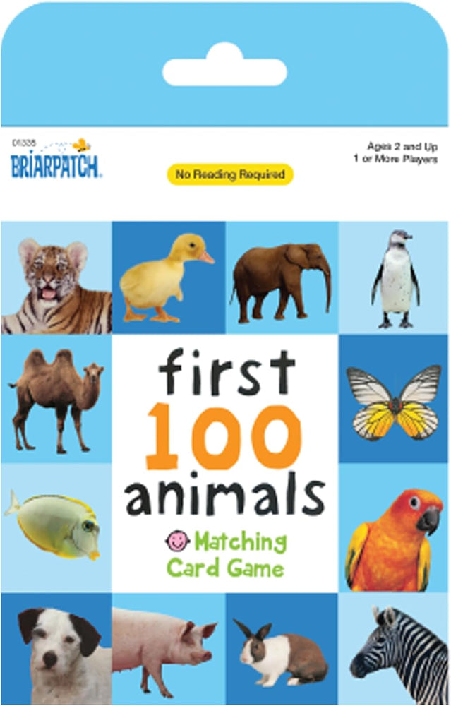 First 100 Matching Card Game Animals