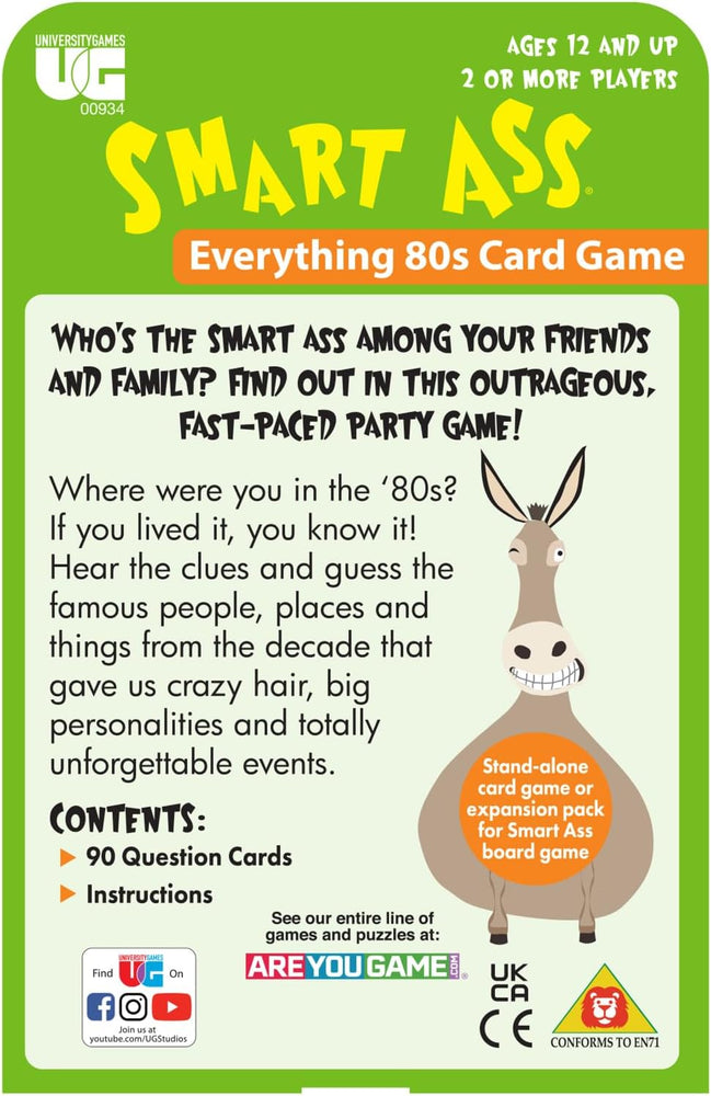 Smart Ass Card Game - Everything 80s