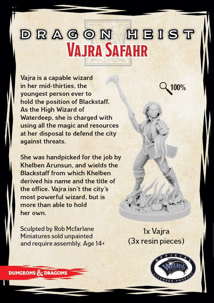 D&D Collector's Series: Waterdeep - Dragon Heist: Vajra Safahr Miniature