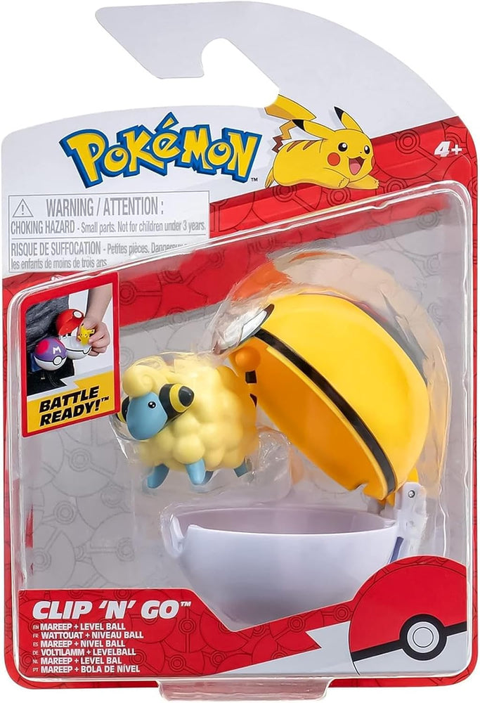 Pokemon Clip 'n' Go - Mareep + Level Ball
