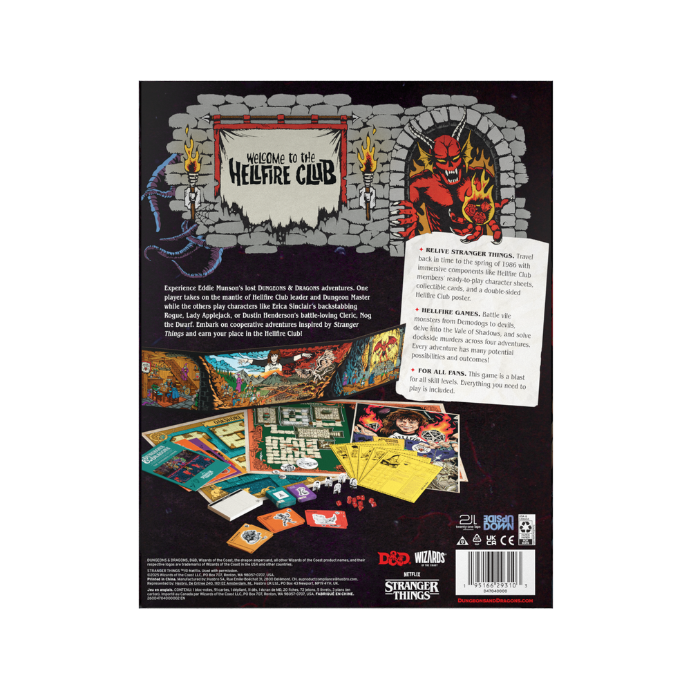 Dungeons & Dragons RPG: Stranger Things - Welcome to the Hellfire Club Box Set
