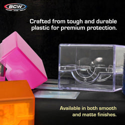 BCW SUPPLIES: SPECTRUM: MARBLE PRISM DECK CASE: CARNELIAN RED