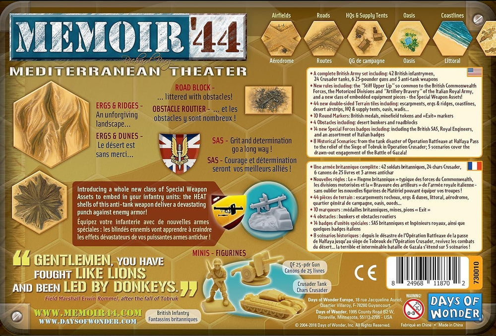 Memoir '44: Mediterranean Theater Expansion