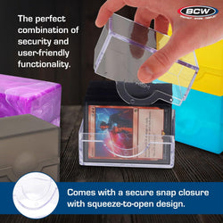 BCW SUPPLIES: SPECTRUM: MARBLE PRISM DECK CASE: CARNELIAN RED