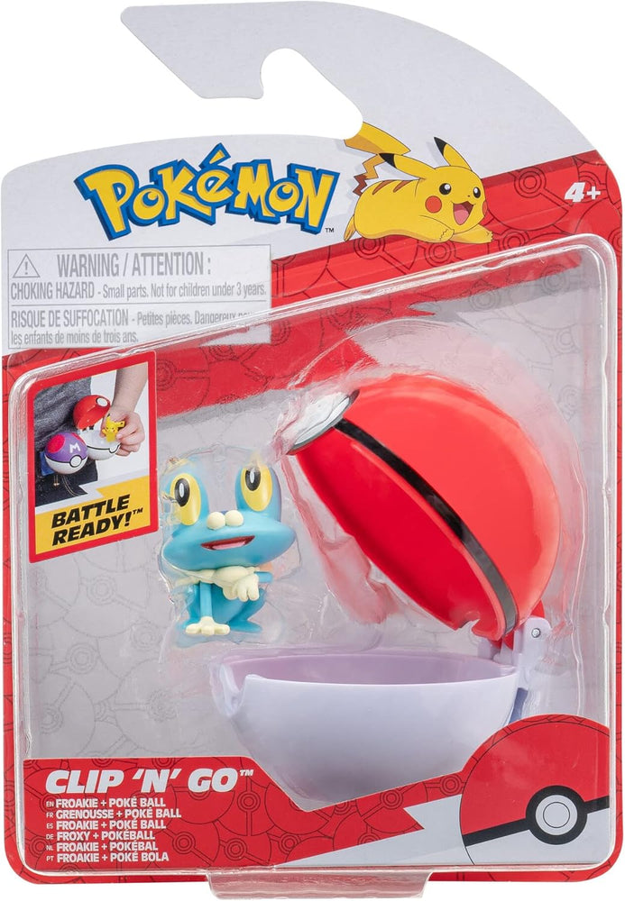 Pokemon Clip 'n' Go - Froakie + Pokeball