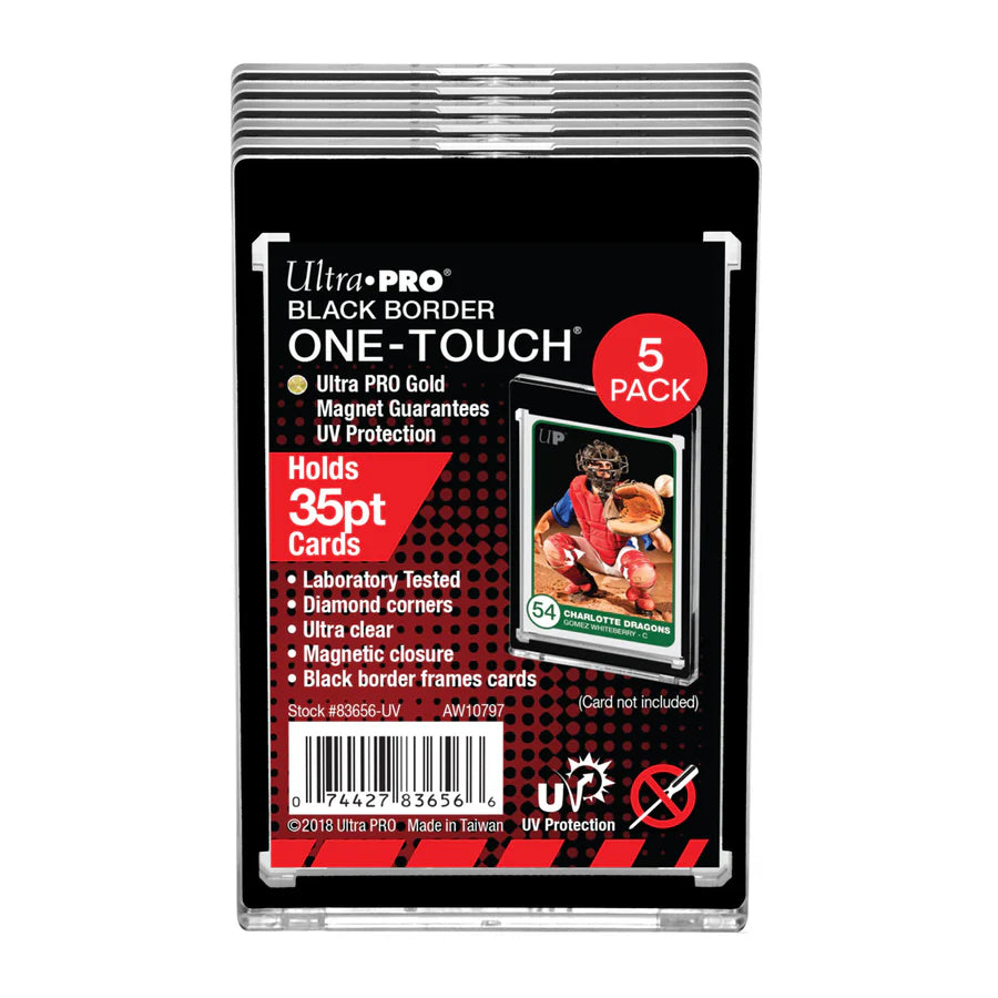 Ultra Pro - 35PT Black Border UV ONE-TOUCH® Magnetic Holder (5-pack)