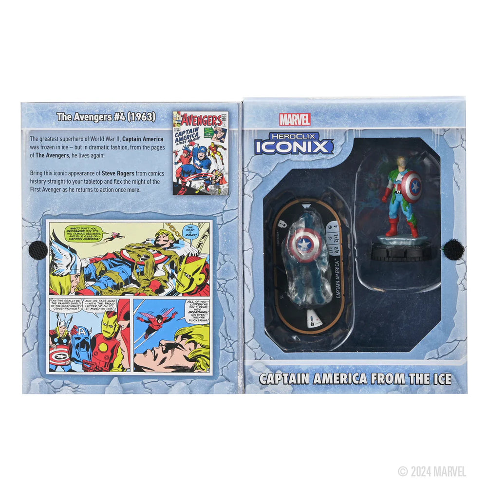 Marvel HeroClix Iconix: Captain America from the Ice
