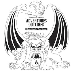 Dungeons & Dragons Adventures Outlined Coloring Book