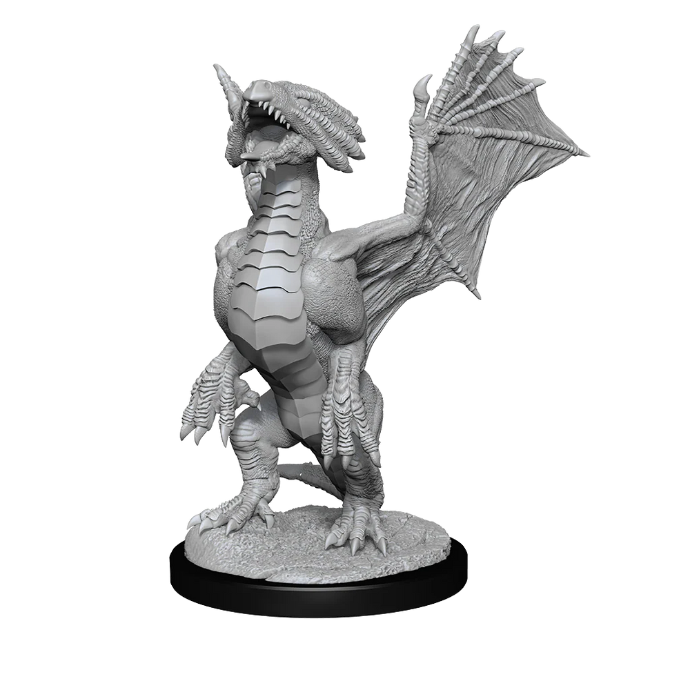 D&D Nolzur's Marvelous Miniatures: Bronze Dragon Wyrmling & Pile of Sea Found Treasure