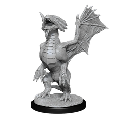 D&D Nolzur's Marvelous Miniatures: Bronze Dragon Wyrmling & Pile of Sea Found Treasure