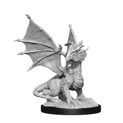 D&D Nolzur's Marvelous Miniatures: Silver Dragon Wyrmling & Female Halfling
