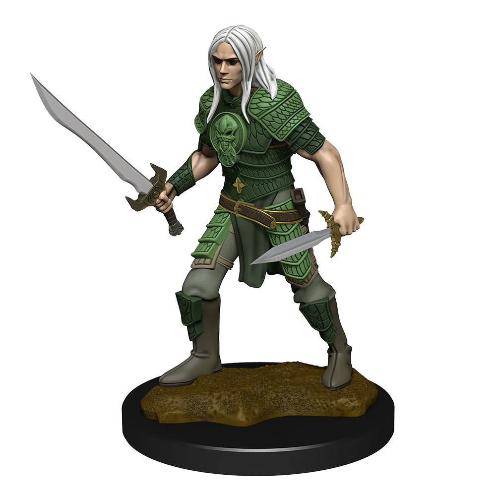 Pathfinder Deep Cuts Unpainted Miniatures: Elf Fighter Male