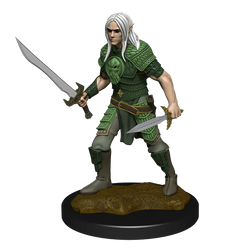 Pathfinder Deep Cuts Unpainted Miniatures: Elf Fighter Male