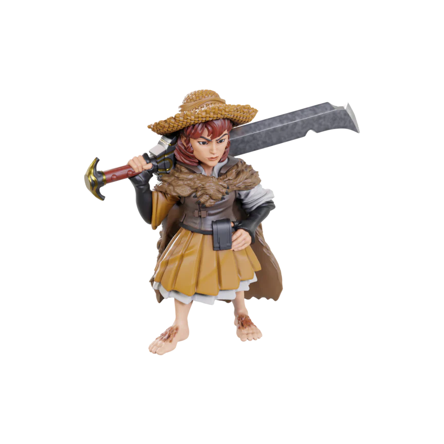 Pathfinder Deep Cuts: Female Halfling Magus Low-Level